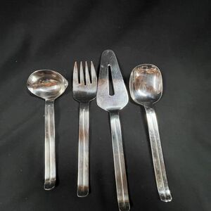 Oxford Hall San Remo Serving Set of 4 Soup Spoon Serving Fork Pie